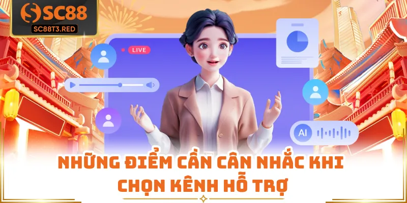 Những điểm cần cân nhắc khi chọn kênh hỗ trợ